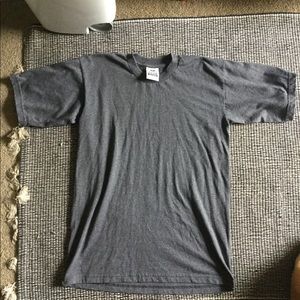 50-50 Blend Grey Plain T-shirt